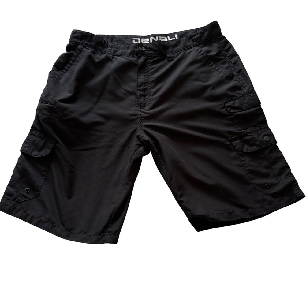Denali Men's Cargo Shorts 36 Black‎ Lightweight Utility Outdoor Quick Dry